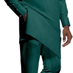 African Dashiki Suits for Men Shirt Pants 2 Piece Set Outfit Nigerian Clothes Wedding Attire Clothing
