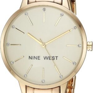 Nine West Women's Crystal Accented Bracelet Watch